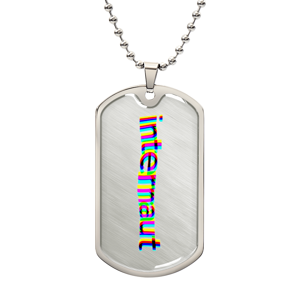 'internaut' logo necklace