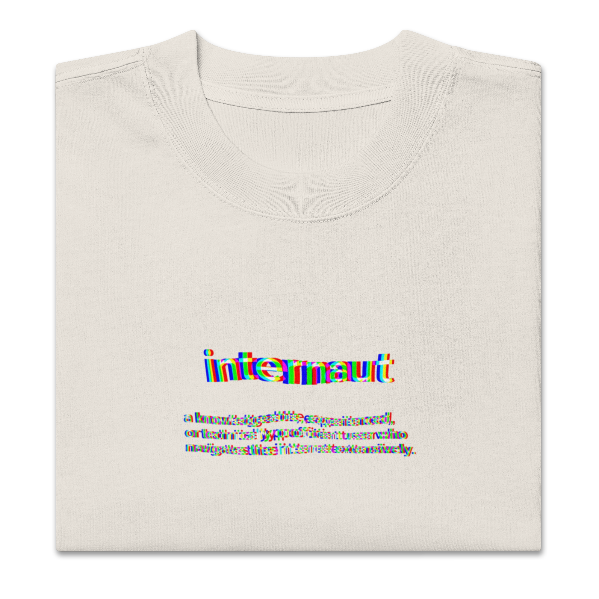 'internaut' definition oversized faded tee